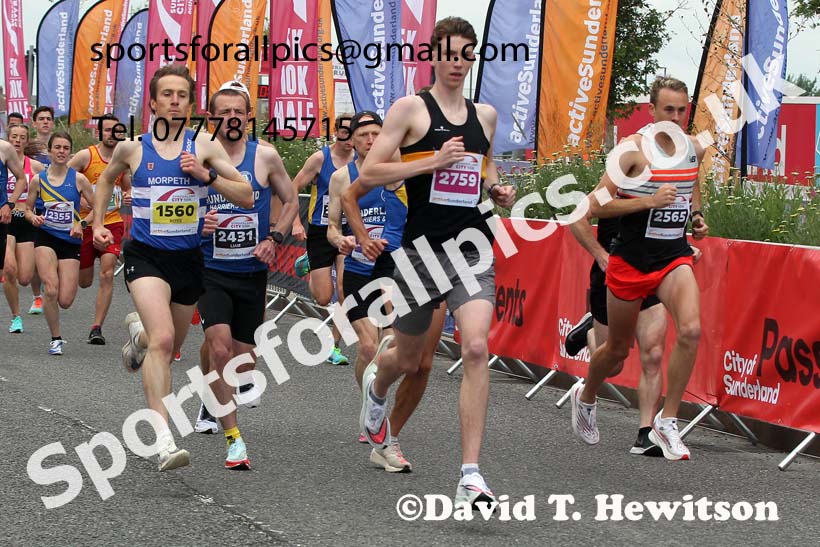 Sunderland City 10k Road Race, 2021 Sunderland City 5k, 10k and Half Marathon Road Races. Photo: David T. Hewitson/Sports for All Pics